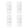 Leloco Pack of 4 Cord Switch 2-Pin Impulse Switch 250V
