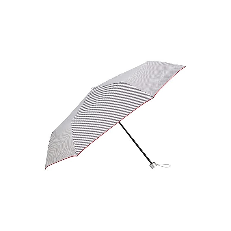 Moonbat Sweet Jasmil Folding Umbrella, Hickory Stripe x Hem Overlock,