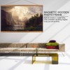 Modern Magnetic Wooden Photo Picture Frame DIY Poster Scroll Prints
