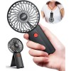 AaoLin Foldable Hand Held Fan USB Rechargeable, 4 Speeds Mini