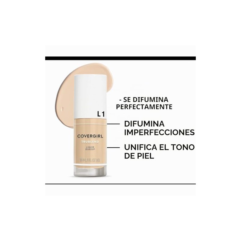 CoverGirl Base Líquida de Maquillaje Trublend, Soft Honey, 30 ml