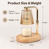 Dimmable Candle Warmer Lamp, Flameless Electric Wax Warmer for Scented