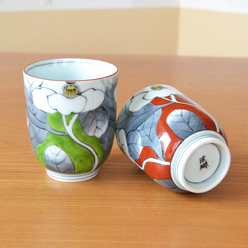 Pair of Teacups, Present, Gift Boxed, Stylish, Arita Ware, Yuka