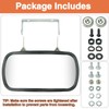 8" x 4" Universal Magnetic Tractor Mirror Stainless Steel Convex