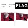 Swono Howling Wolf Flag 3x5 ft Dark Cloudy Night Round