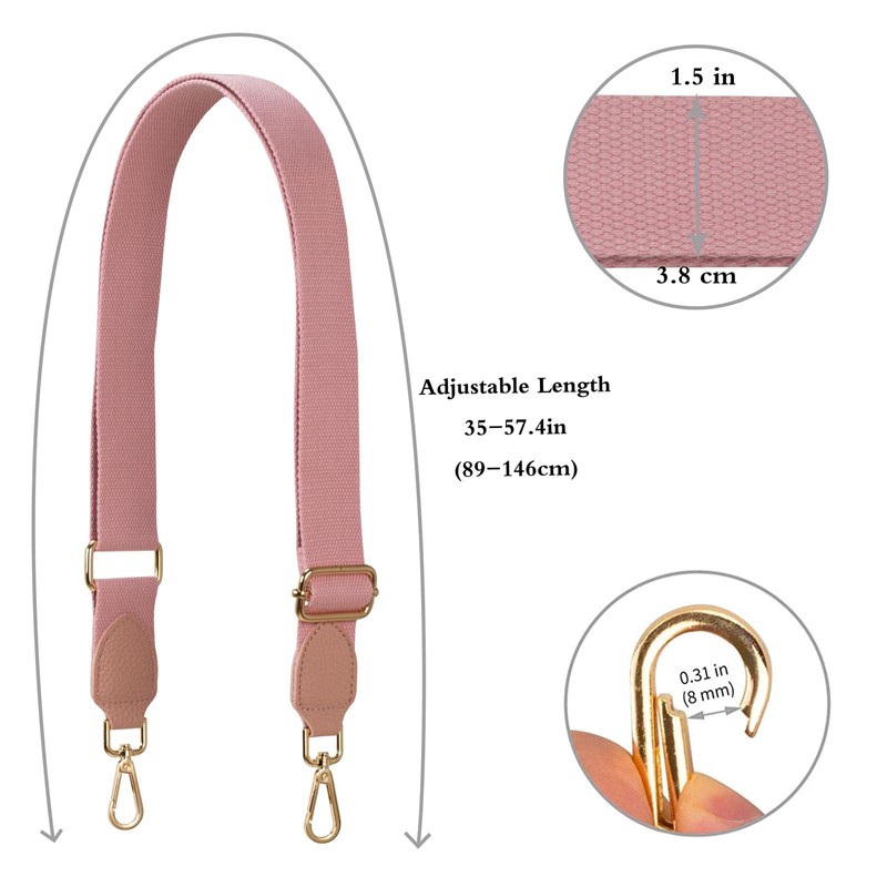 Allzedream Strap for Handbag, Adjustable Bag Straps, Wide Shoulder Bag,