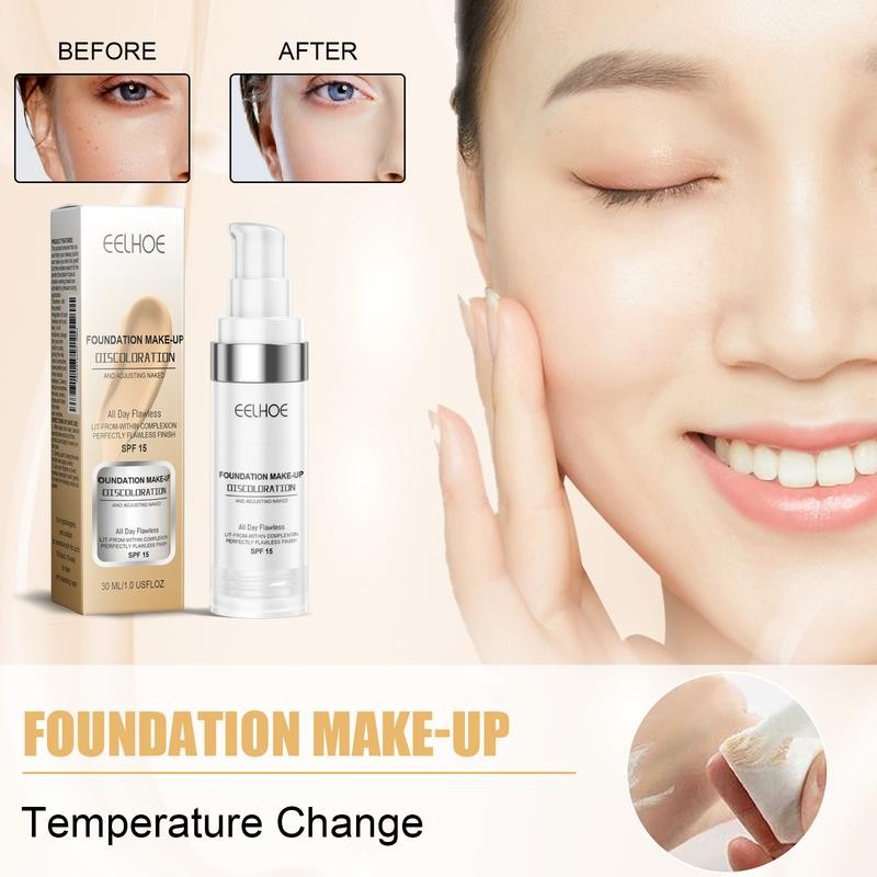 EELHOE Discoloration Foundation - Shade Adjusting, Hydrating, SPF 15, All