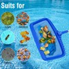 Pragmatist Pool Skimmer Net with 113.2 Inch Stainless Steel Pole,