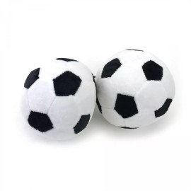 Vintage Parts USA 3 Plush Stuffed Soccer balls Toys - Pair
