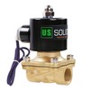 U.S. Solid 1/2" NPT Brass Electric Solenoid Valve 12V DC