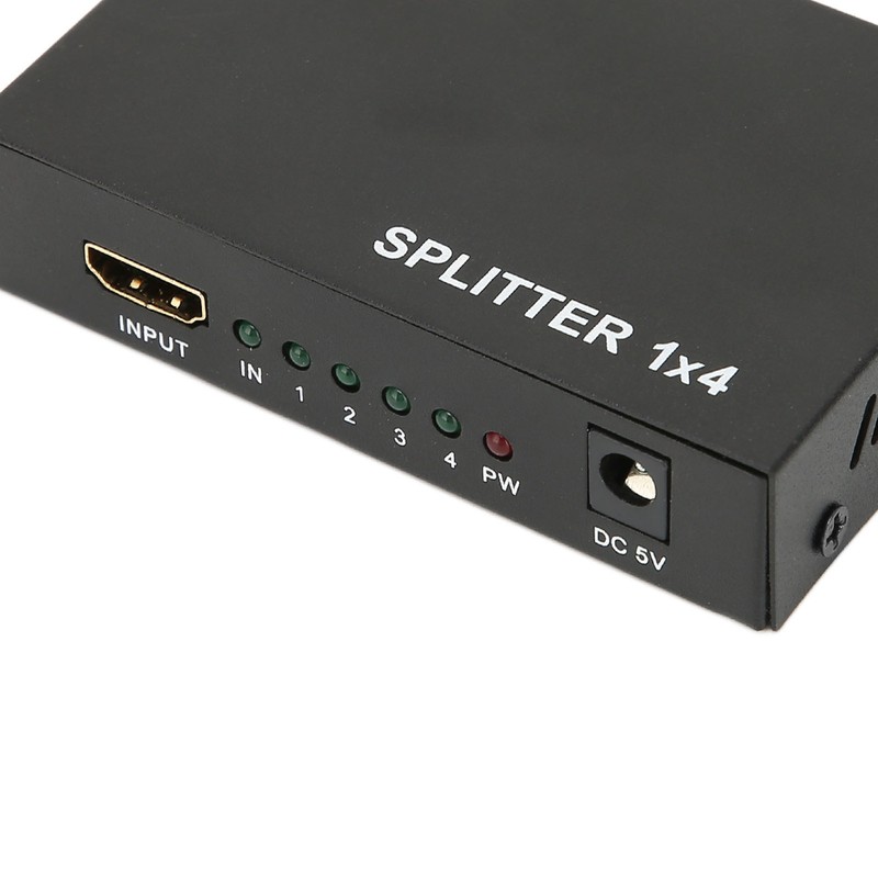 HD Multimedia Interface Splitter 1 in 4 Out 1080P Mirror