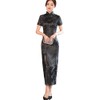 TRTRO Cheongsam, Dress, Long, Embroidery Pattern, Women’s Qipao, Ethnic Fashion,