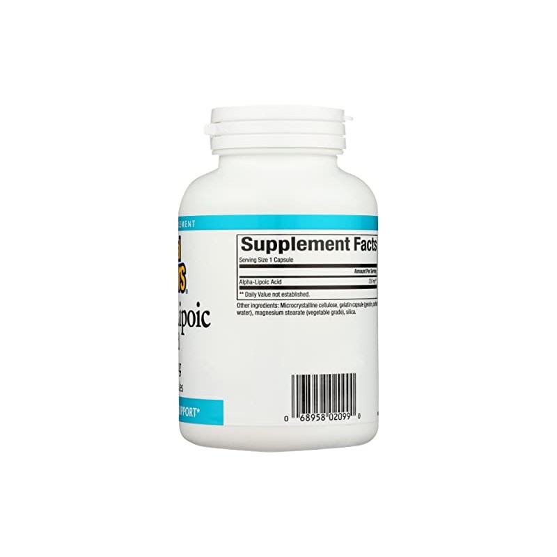 Natural Factors Ácido alfa-lipoico 200mg Cápsulas, 120 unidades