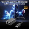 YACSEJAO HDMI Extender Over HDMI to Cat5e/6 Network Balun Adapter