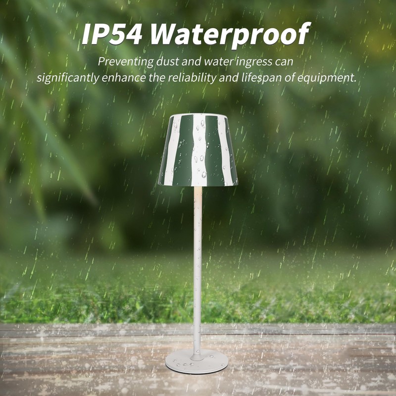 Mr. White Outdoor Waterproof Cordless Wireless Rechargeable Portable Top Touch