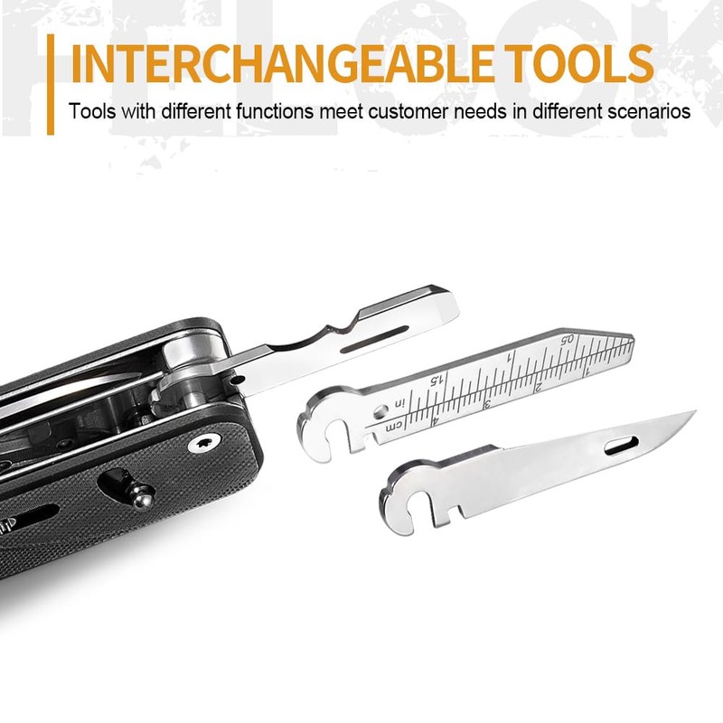 Roxon S505G Flex Scissors - Modular Design Multitool - with