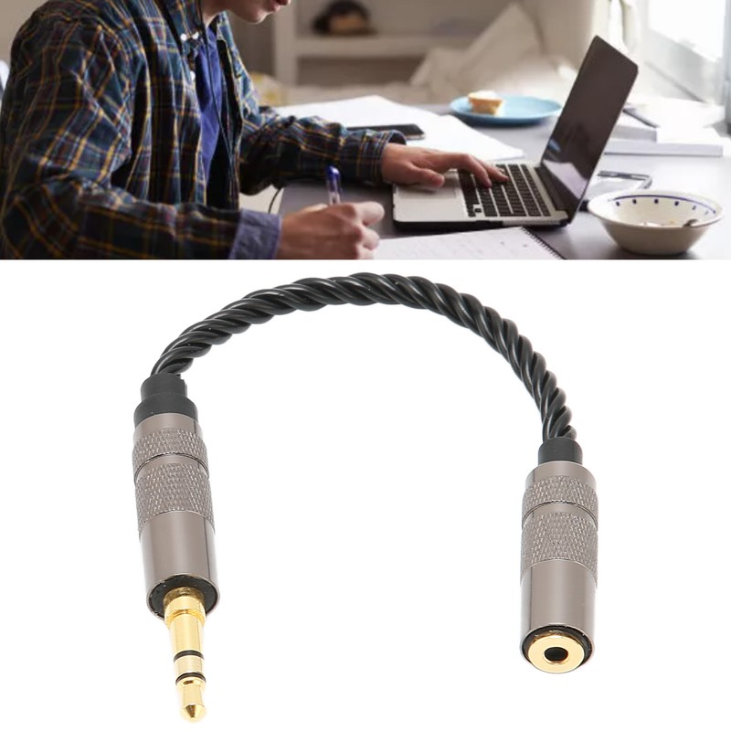 3.5 Male to 2.5 Female Adapter Portable Silver Plated Copper