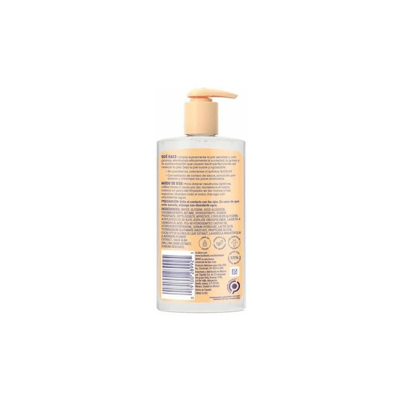 Bioré, Clean + Suave Limpiador Facial Suave para Pieles Sensibles
