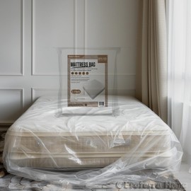 Ecoterra Home King Mattress Bags for Moving and Disposal 78''x108''x14'',Waterproof Storage Mattress Cover King Size for Mattress or Boxspring, Dust Proof Moving Suppliers 1PK.