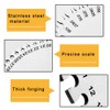 2 Pcs Stainless Steel Thickness Gauges Wire Gauge Measuring Tool,