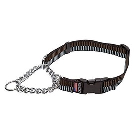 Cetacea Chain Martingale Dog/Pet Collar with Quick Release, Step 5 Baby Blue,Medium