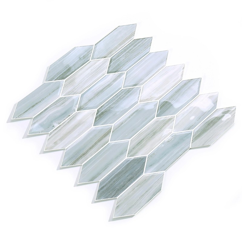 Tilingview 10PCS Peel and Stick Backsplash for Kitchen, Self-Adhesive Vinyl