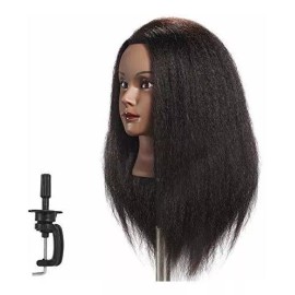 Hairginkgo Maniqui Cabeza Cabello Natural #2 Negro 40.6 Cm Hairginkgo