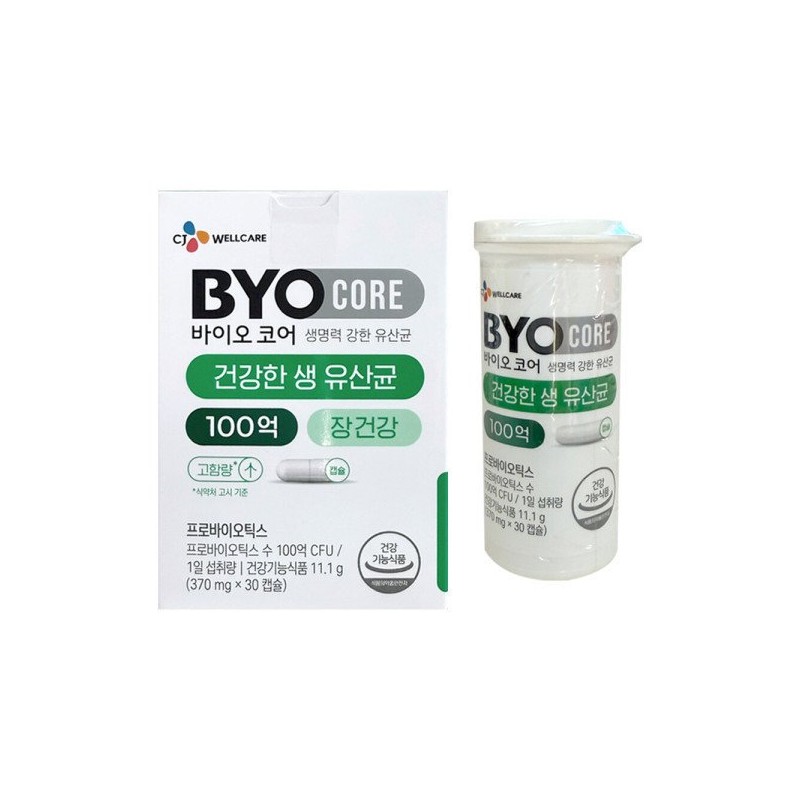 CJ Wellcare 바이오코어 건강한 생 유산균 100억 370mg x 30캡슐