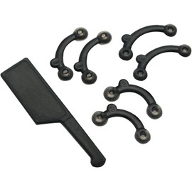 ZhangyiHot 6 Pcs Black Nose Shaper 3D Silicone Nose Corrector Bridge Lifting Increase Nasal Shaping Shaper Beauty Tools Nose Corrector Lifter Men's (The Lengths of 2.7cm, 2.55cm, 2.45cm)