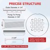 Enhon 4.25" OD Shower Drain Assembly, Snap in Shower Base