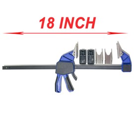 18” QC Mate Quick Coupler Hand Clamp Includes 4 Duo-Jaw Sets(2 * 1/2" & 3/4" Jaw and 2 * 7/8" & 3/8" Jaw) for Hydraulic Pipe Clamps Quick Coupler Tool Suitable Excavators, Tractors, Cranes, etc.