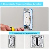 Umshlem 10pcs Wall Plate Spacer Outlet Spacer Metal Flush Fit