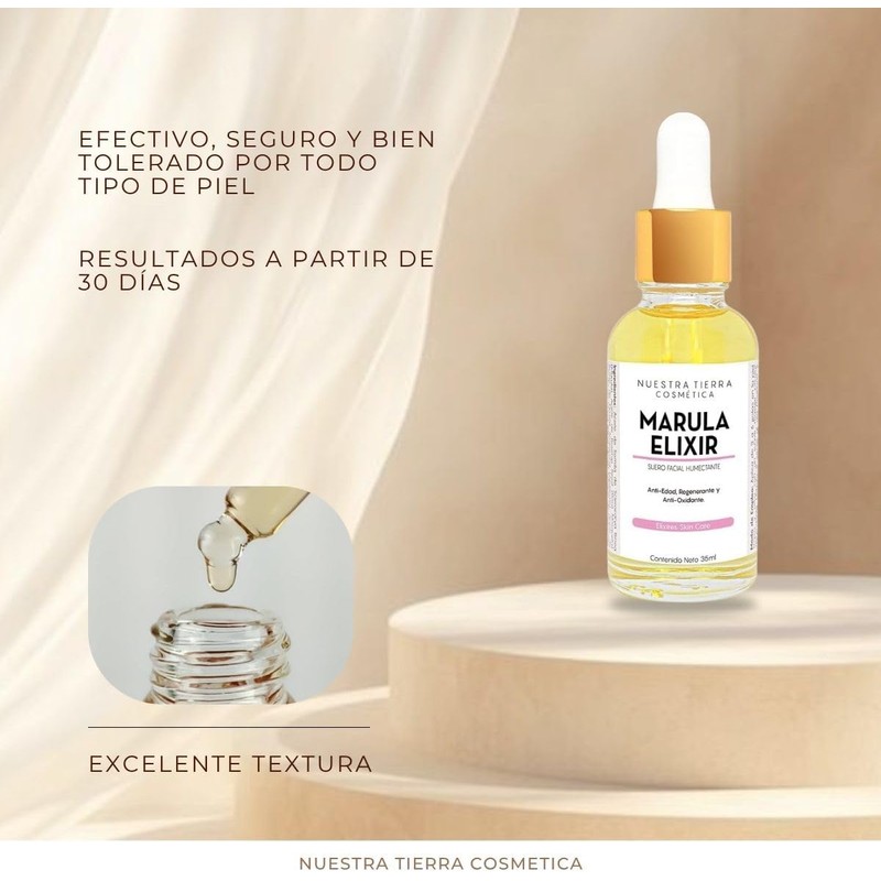 Marula Elixir Humectante Anti-edad Regenerante y Anti Manchas