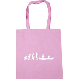 Hippowarehouse Canoeing evolution Tote Shopping Gym Beach Bag 42cm x38cm, 10 litres