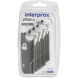 3x Interprox Plus Interdental Brushes Grey X-maxi Pack of 4 (3x Pack of 4)