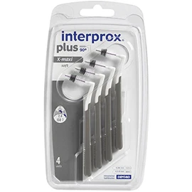 3x Interprox Plus Interdental Brushes Grey X-maxi Pack of 4 (3x Pack of 4)