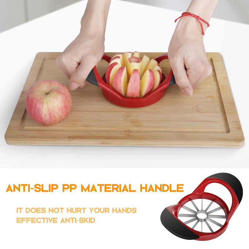 Supercenter Apple Cutter, Apple Corer and Slicer - Stainless Steel