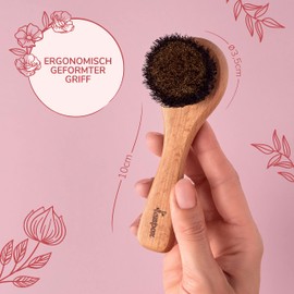 lampox Face brush with fine copper wires, copper face brush, copper brush, monastery brush, massage brush