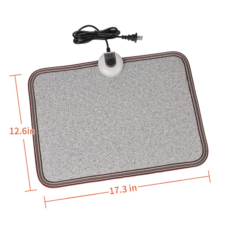 TISHIJIE Electric Heated Floor Mats - AC 110V Foot Heater,