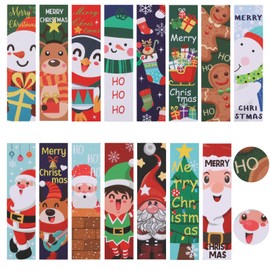 120pcs Christmas Calm Stickers, 15 Styles Christmas Textured Stickers Xmas Anxiety Sensory Strips Reusable Sensory Textured Stickers for Adults Teenagers Class Supplies Christmas