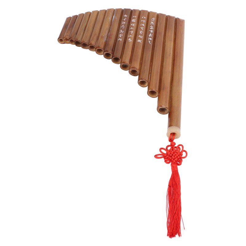 Pan Flute Natural Bamboo 15 Pipes G Tone Pans Pipe