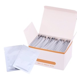 Lurrose 50pcs Disposable Makeup Remover Wipes Pads Wet Cleansing Towelettes Daily Face Wipes