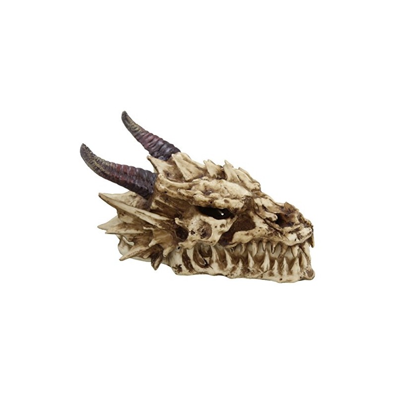 Ancient Fossil Stryker Dragon Head Incense Burner Statue Figurine Sculpture