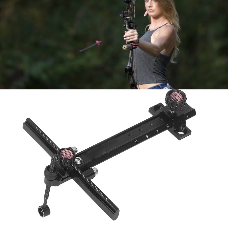 Archery Recurve Bow Sight T Shape Adjustable Metal Shooting Target