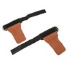 1 Pair Weight Lifting Grip Straps Double Cowskin Deadlifts Pull