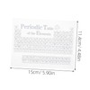 DOITOOL Transparent Periodic Table of Elements Decoration Elegant High School