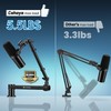 CAHAYA Desk Mount Mic Arm, Low Profile Boom Stand for
