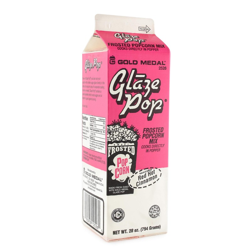 Gold Medal Red Cinnamon Glaze Pop Frosted Popcorn Mix, 28