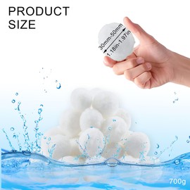 700g Filterbälls, Filter Balls, Filterkugeln, Filterballs FürPoolpumpe, Pool Pumpe Filterballs, Schwimmbad Filterballs, Poolreinigung Zubehör, Pool Filterkugeln, für Sandfilteranlage Schwimmbad