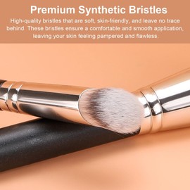 3 Pcs Concealer Brush Set, Blush Brush,Concealer Brush for Under Eyes,Nose Contour Brush, Blending Brush for Blending Setting Buffing with Liquid, Cream and Powder Cosmetic